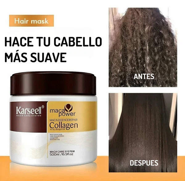 Oferta Mascarilla Capilar 500ml + Aceite esencial reparacion de colágeno.